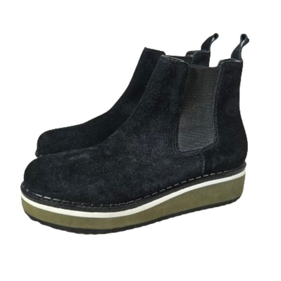 Matisse Ronan Black and Green Platform Booties Women's Size 9 NWOT - Picture 1 of 9